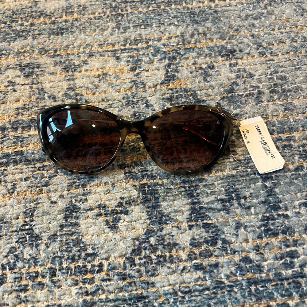 Kate Spade Tortoise Cat Eye Bow Livia Sunglasses - NWT